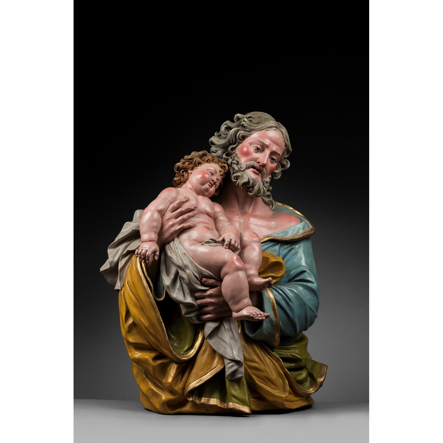 ATTRIBUTED TO GIUSEPPE PICANO  ( 1716 - 1810 ) SAINT JOSEPH AND THE CHRIST CHILD