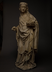 IMPORTANT SAINT BARBARA FROM THE DUCHY OF LORRAINE CIRCA 1420-1430- SOLD