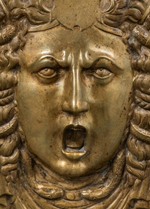 PLAQUE WITH MEDUSA FROM A PARADE SHIELD MILAN  SECOND HALF OF THE 16TH CENTURY