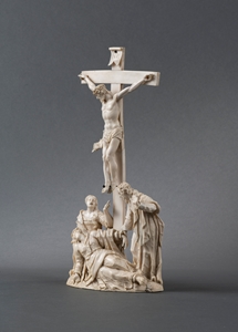 IMPORTANT CRUCIFIXION GROUP AFTER A DESIGN OF FRANCESCO TREVISIANI ROME FIRST HALF OF THE 18th CENTURY - SOLD