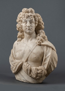 GIOVANNI CARATI (CIRCA 1654-1695) BUST OF APOLLO VENICE CIRCA 1685-1690
