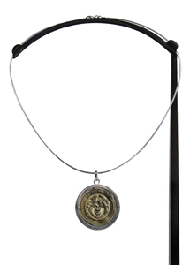 UNIQUE PENDANT WITH A RARE HELLENISTIC MEDALLION OF A GORGONEION - SOLD
