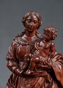 JEAN GAULETTE VIRGIN AND CHILD France Late 17th century - Early 18th century 