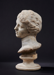 "ALL'ANTICA" BUST OF A WOMAN  ROME CIRCA 1700