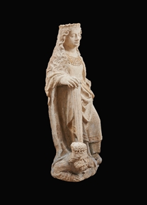 ATTRIBUTED TO JAN CROCQ (active between 1486 and 1507) SAINT CATHERINE 