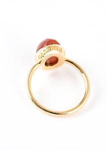UNIQUE RING WITH A DYNASTIC EGYPTIAN CARNELIAN SCARAB 