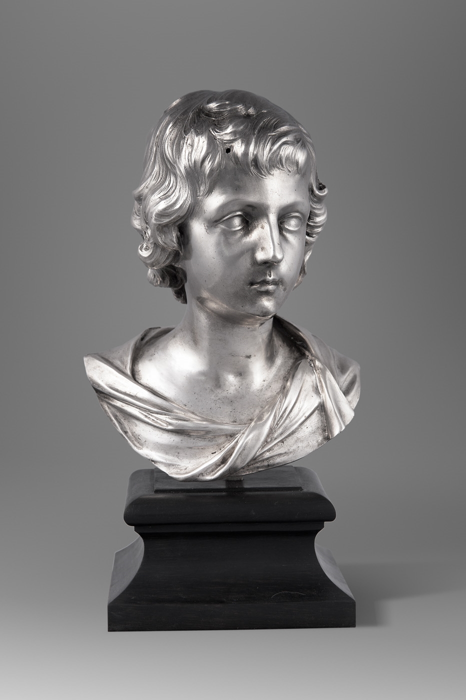 DONATED TO THE RIJKSMUSEUM, AMSTERDAM - AFTER FRANCOIS DUQUESNOY ( 1597-1643)   BUST OF CHILD JESUS ROME 17TH CENTURY 
